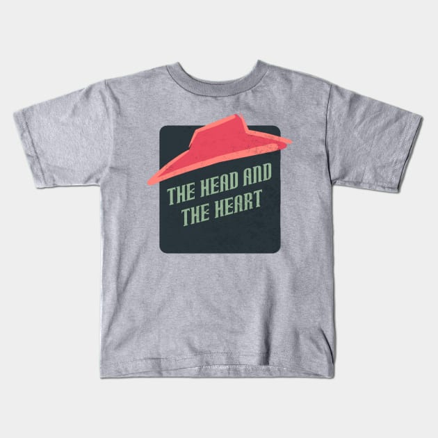 the head and the heart Kids T-Shirt by Bike Ilustrada